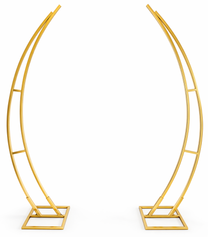 İkili Hilal Tag Demiri – Gold Metal Hilal Arka Fon Standı