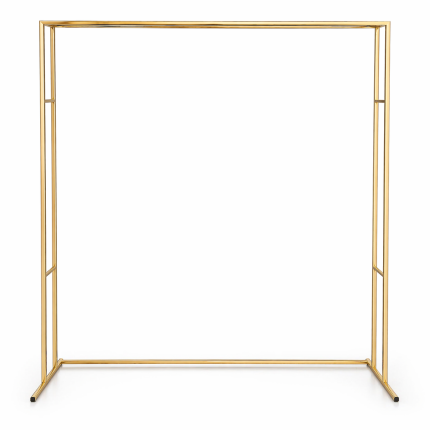 2x2 Boru Tag Demiri – Gold Metal Kare Arka Fon Standı