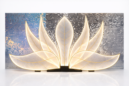 LED’li Lotus Arka Plan – Işıklı Dekoratif Sahne Fon Paneli & Organizasyon Arkafon