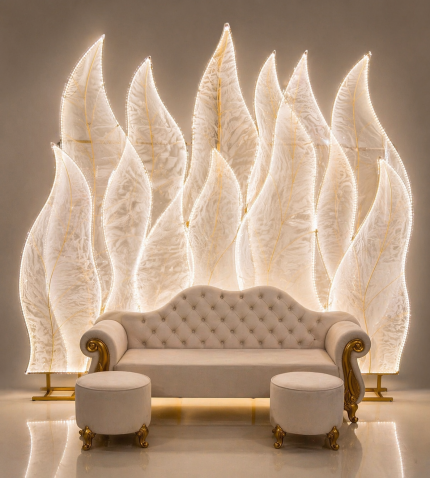 8’li Alev Tag Demiri Gün Işığı LED – Tek Renk Işıklı Alev Model Sahne Dekoru & Arkafon