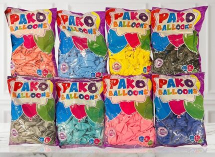 1 Paket 100’lü Pastel Balon Seti – Renkli Parti & Doğum Günü Balonları
