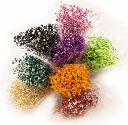1 Demet Cipso Çiçeği – Kuru Çiçek Demeti, Dekoratif Gypsophila Buketi