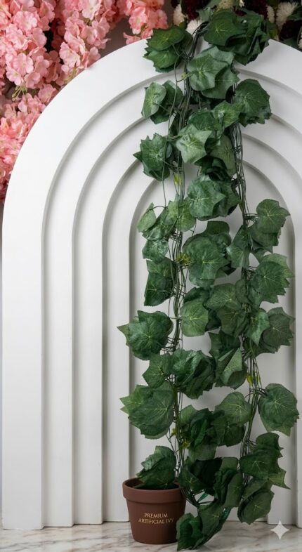 12’li 2 Metre Yapay Sarmaşık – Uzun Dekoratif Sarmaşık Çiçek, Duvar ve Organizasyon Süsü