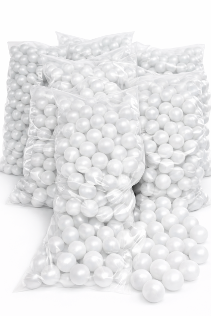 İnci Top Süsleme – Beyaz Dekoratif Top Boncuk & Organizasyon Süsü